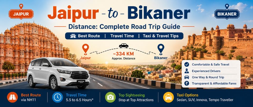 Jaipur to Bikaner Distance